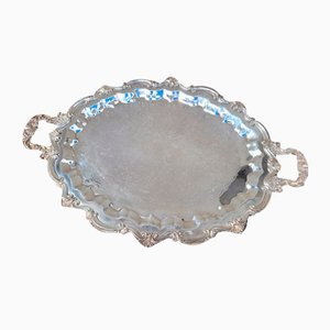 Vintage Silver Metal Tray