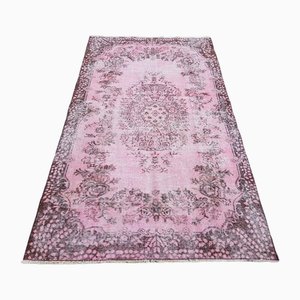 Vintage Pink Anatolian Rug, 1960