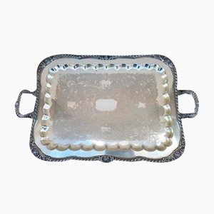 Vintage Silver Metal Tray