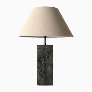 Lampe de Bureau Moderniste Métallique, Italie, 1980s