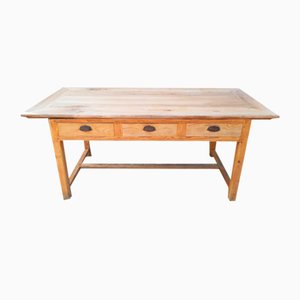 Farm Table with Drawers, 1930s