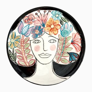 Assiette Floral Woman de Dalila Chessa