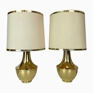 Italienische Tischlampe aus Messing, 1970er, 2er Set