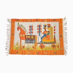 Alfombra Kilim Wedding vintage de Maria Domanska para Wawel Broste Kobe, años 70