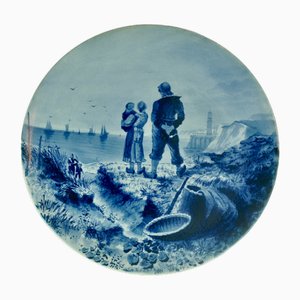 Piatto decorativo vintage, fine XIX secolo