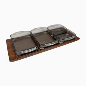 Kleiner dänischer Aperitif Tablett Server von Artifort, 1960er, 5er Set