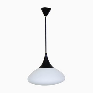 Opaline Glass Pendant Lamp, 1960s