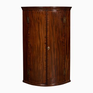 Antique English Georgian Corner Cabinet, 1780s