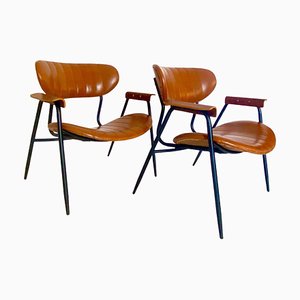 Fauteuils en Cuir Écologique par Gastone Rinaldi pour Rima, 1960s, Set de 2