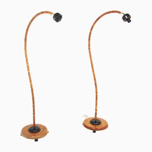 Scandinavian Svanhals Floor Lamps, Markslöjd, Sweden, 1980s, Set of 2