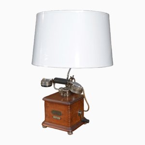 Modell Marty Telefon Tischlampe aus Holz, 1910er