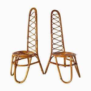 Bambus Stühle, 1960er, 2er Set