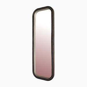 Large Rectangular Mirror in Pressed Aluminum by Lorenzo Burchiellaro, 1960s