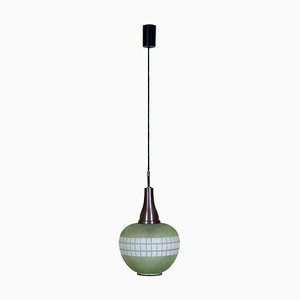Glass Pendant Lamp, 1960s