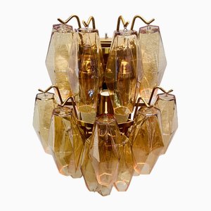 Lampade da parete in vetro di Murano, anni '70, set di 2