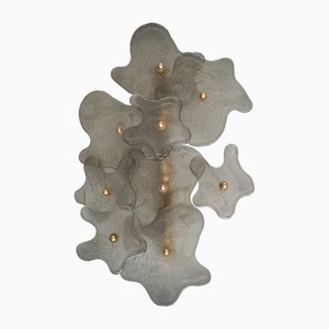 Murano Art Glass and Brass Wall Light, 2000