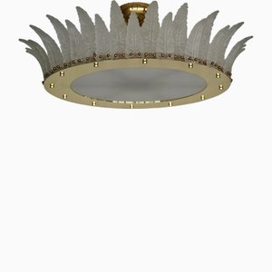 Lustre Art en Verre de Murano et Laiton, 2000