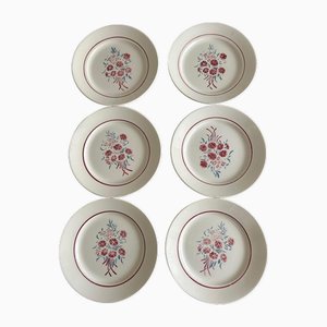 Teller & Badonviller Steingut Schale, 1950er, 14 . Set