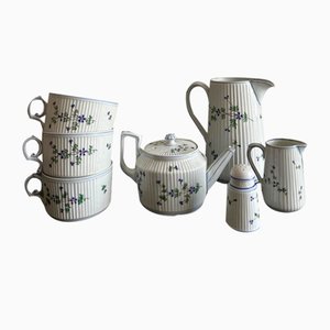 Teeservice aus Porzellan, 1890er, 7 . Set