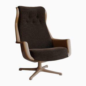 Space Swivel Armchair attributed to Alf Svensson & Yngve Sandström for Dux, 1970s