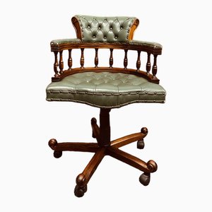 Sedia da scrivania Chesterfield classica inglese