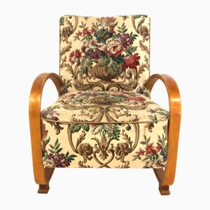 Modern Scandinavian Beech Armchair, Sweden, 1940s