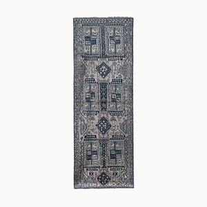 Vintage Faded Herki Runner Rug, 1960s