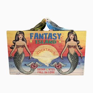 Fantasy Island Holztasche von Sarahs Bag