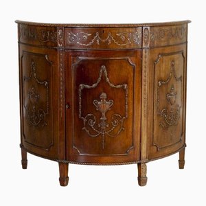 English Empire-Style Oak Cabinet, Late 19th Century