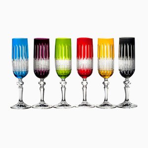 Copas de champán de 180 ml de Huta Julia. Juego de 6