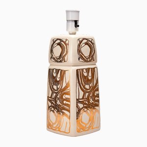 Lampada da tavolo in ceramica di Gerd Hiort Petersen per Soholm, anni '60