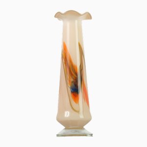 Vaso Mid-Century in vetro opalino, Italia, anni '50