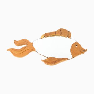 Grand Miroir en Bois par Pallucco, 1970s