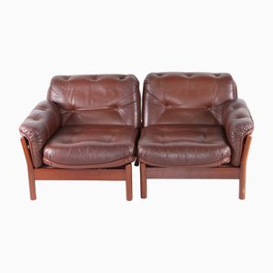 Causeuse Modulaire en Cuir, 1970s