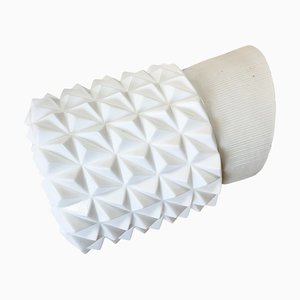 Vintage White Porcelain Wall Light, 1970s