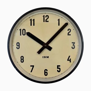Orologio da parete vintage industriale di IBM, anni '50
