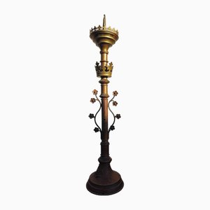 Bougeoir Néo-Gothique en Bronze