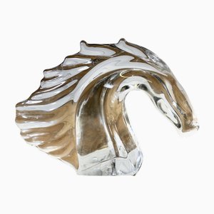 Crystal Head of a Horse from Daum of Nancy, France, 1960s