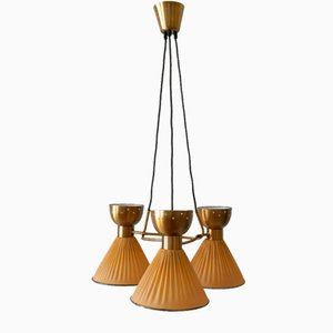 Mid-Century Modern Six-Flamed Pendant Lamp, 1950s