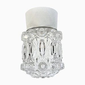 Weiße Vintage Deckenlampe aus Porzellan, 1970er
