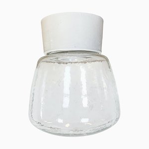 Weiße Vintage Deckenlampe aus Porzellan, 1970er