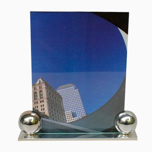 Cadre Photo Minimaliste Art Déco en Plaqué Argent, Allemagne, 1920s