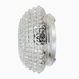 Vintage Glass Ceiling Light, 1970s