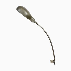 Graue Italienische Vintage Schwanenhals Tischlampe von GCME, 1950er