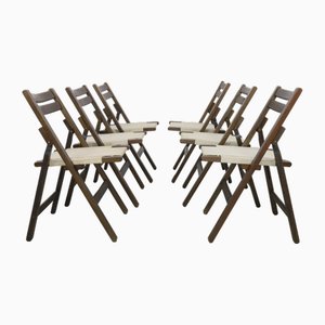 Vintage Safari Folding Chairs, 1970s, Set of 6