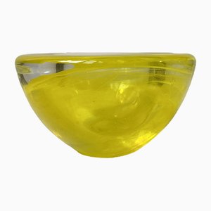 Bol Lemon Atoll en Verre par Anna Ehrner pour Kosta Boda, 1980s