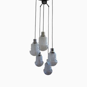 Lampada da soffitto Cascade in vetro di Murano, anni '70