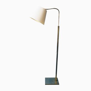 Danish Adjustable Brass Floor Lamp, 1960s