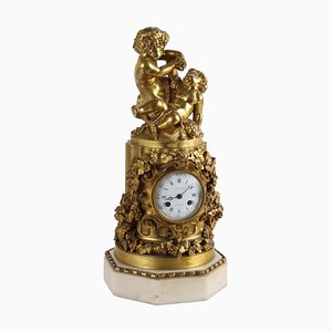 Antique Clock in Bronze from Vittoz, Paris, 19th Century