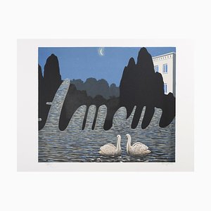 René Magritte, El arte de la conversación, Litografía